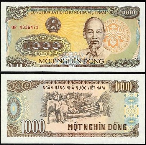 Vietnam 1988 -  1000 dong UNC